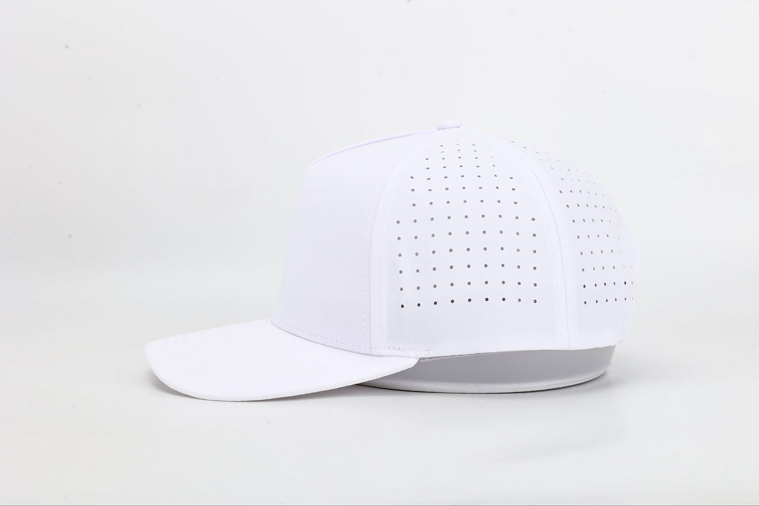 5-Panel Performance Hat - White