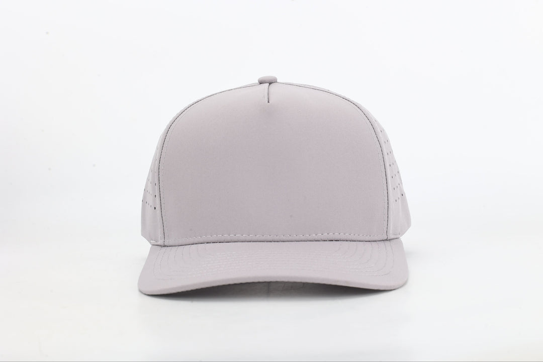 5-Panel Performance Hat - Light Gray