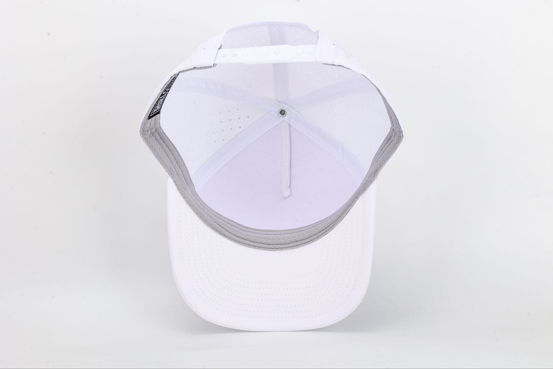 5-Panel Performance Hat - White