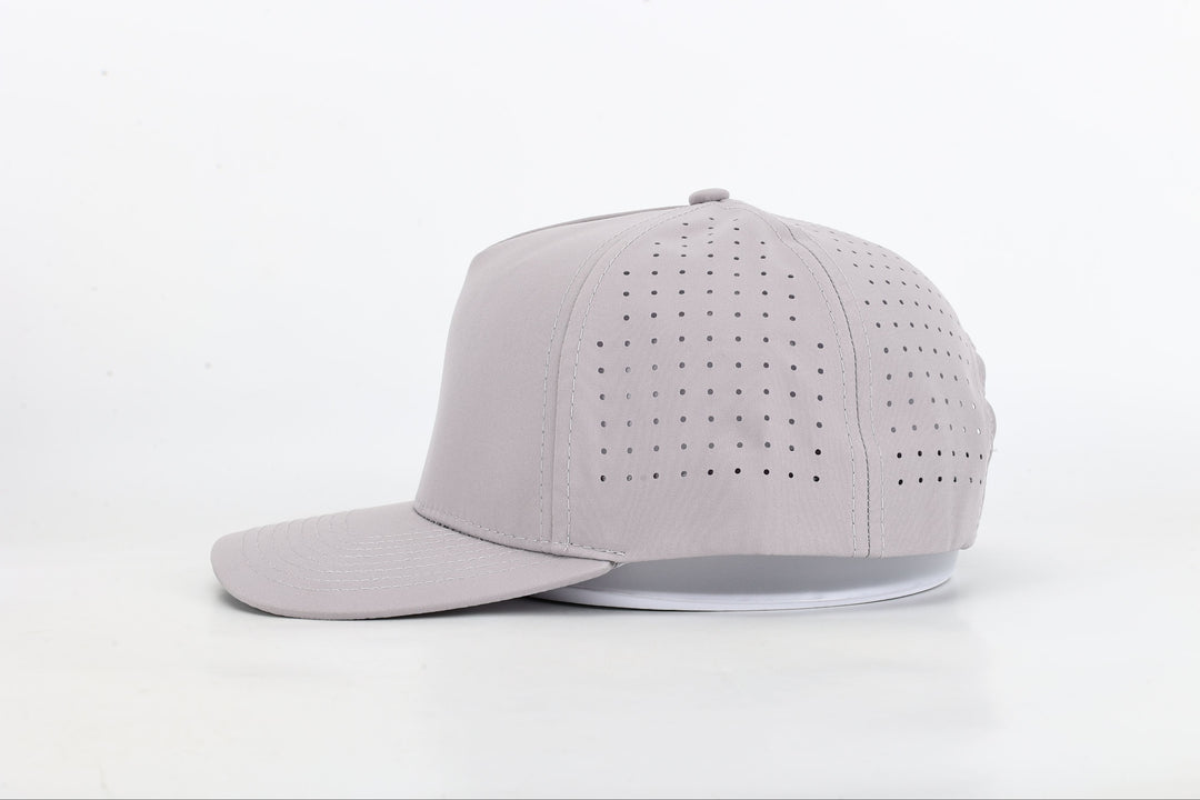 5-Panel Performance Hat - Light Gray